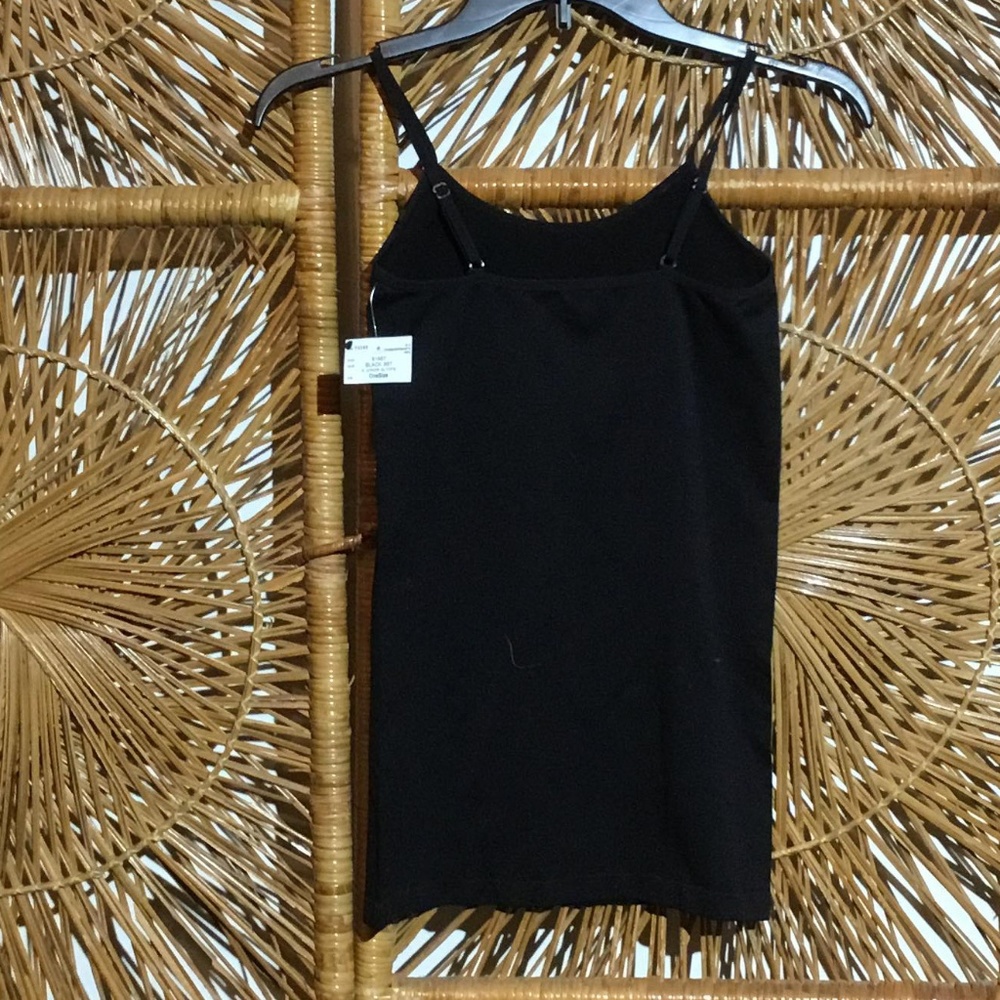 Splash Women Tank Top Black Size Medium